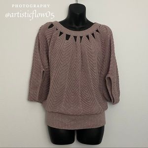 NEW! Lane Bryant Herringbone Metallic Sweater NWOT